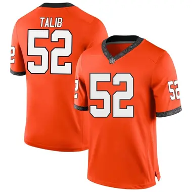 Men's Game Yamil Talib Oklahoma State Cowboys Football College Jersey - Orange